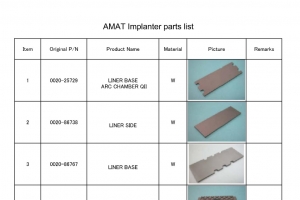 AMAT Implanter parts list_00